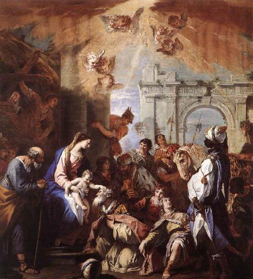 RICCI, Sebastiano The Adoration of the Magi oil painting picture